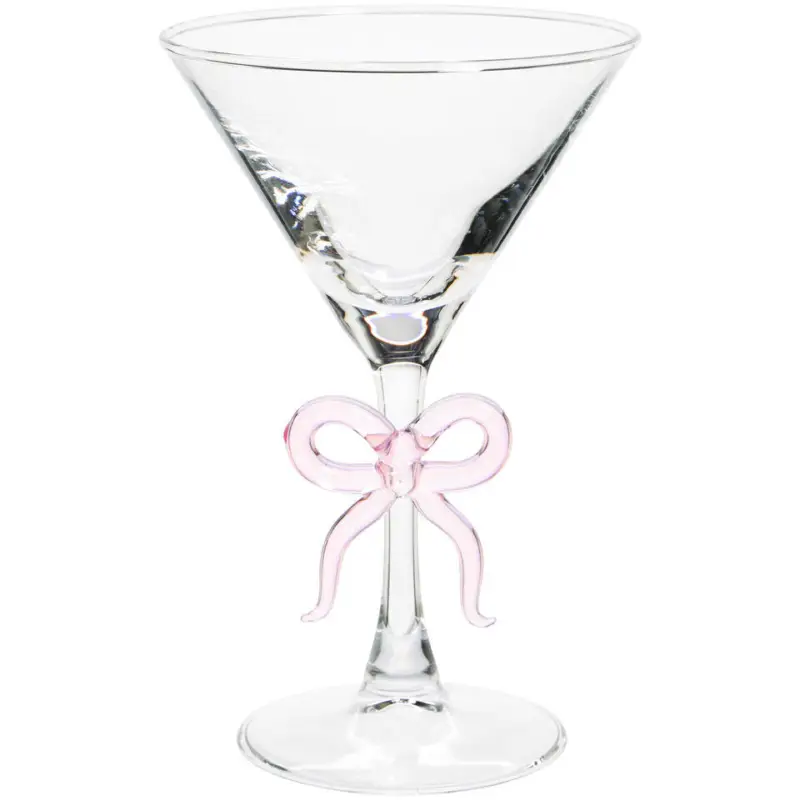 Martiniglas Strik Roze 100ml Aanbieding
