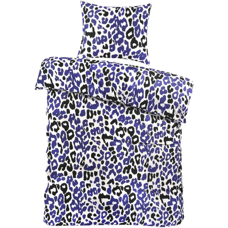 Dekbedovertrek Kaat Panter Blauw 140x200 cm Laatste Versie