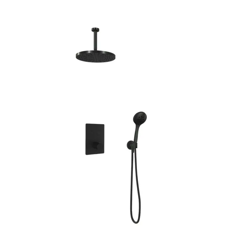 Finale Uitverkoop IBS 2 pushbuttons Vierkant 3s. handdouche 15cm plafondb 30cm hfddouche IBS23BL125