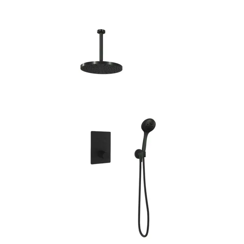 Alleen Vandaag IBS 2 pushbuttons Vierkant 3s. handdouche 30cm plafondb 30cm hfddouche IBS23BL135