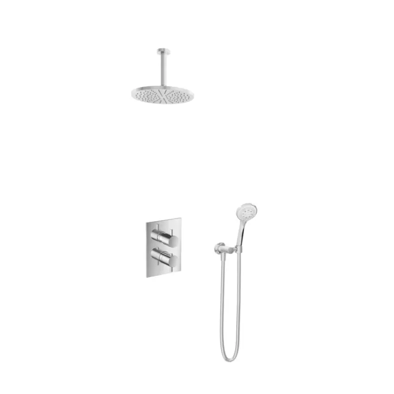 IBS 2-weg-omstel 3s. handdouche 15cm plafondbuis 25cm hoofddouche IBS2ACR124 Nu Kopen