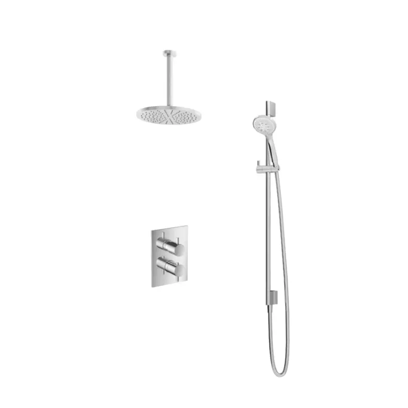 Korting IBS 2-weg-omstel 3s. handdouche 30cm plafondb 25cm hoofddouche glijstang IBS2ACR1347