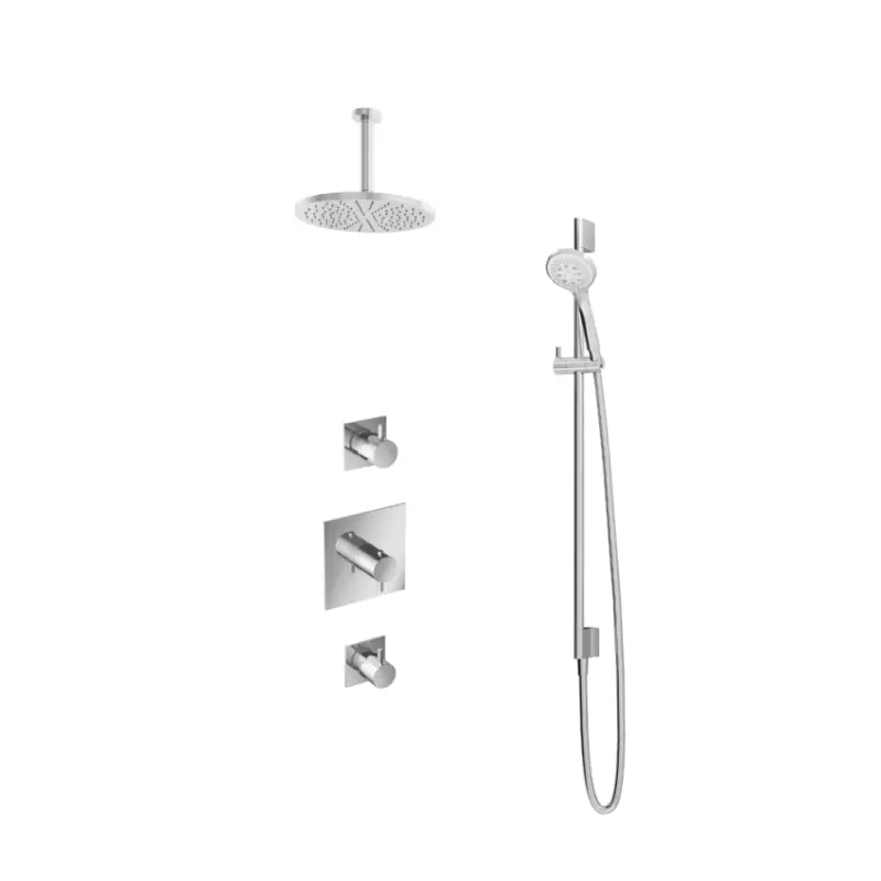 Voordeelprijs IBS 2 stopkranen 3s. handdouche 15cm plafondb 25cm hoofddouche glijstang IBS2CR1247