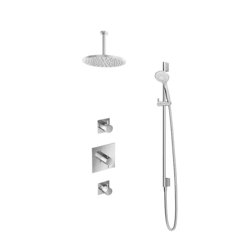 IBS 2 stopkranen 3s. handdouche 15cm plafondb 30cm hoofddouche glijstang IBS2CR1257 Speciale Aanbieding