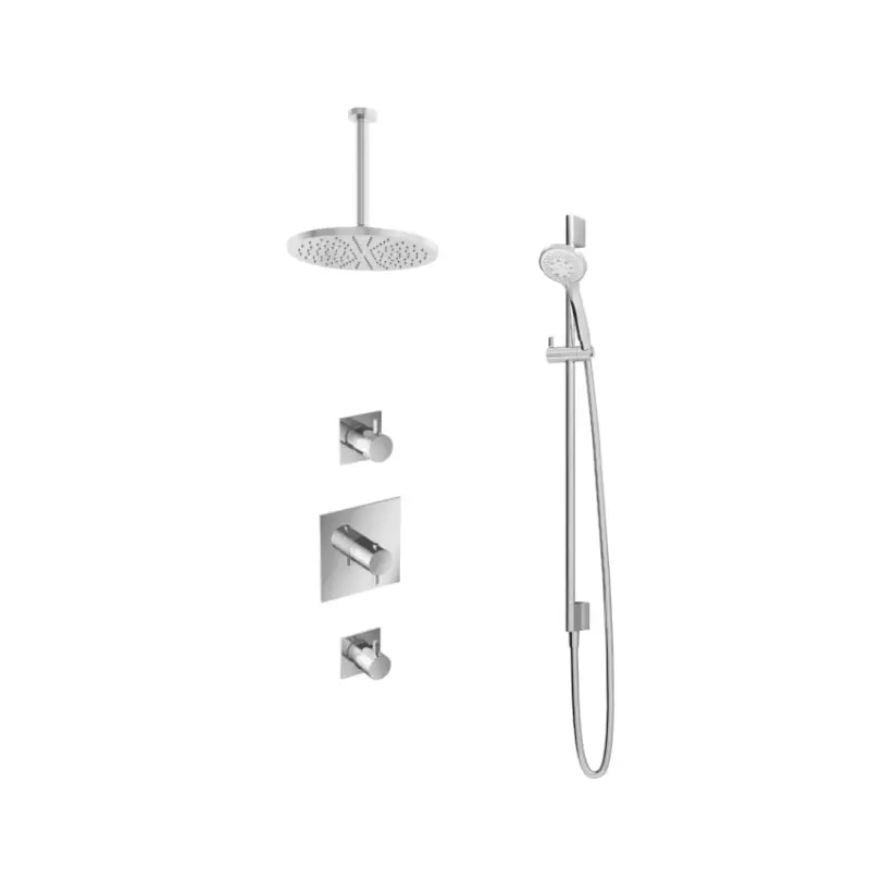 Express Levering IBS 2 stopkranen 3s. handdouche 30cm plafondbuis 30cm hoofddouche IBS2CR135