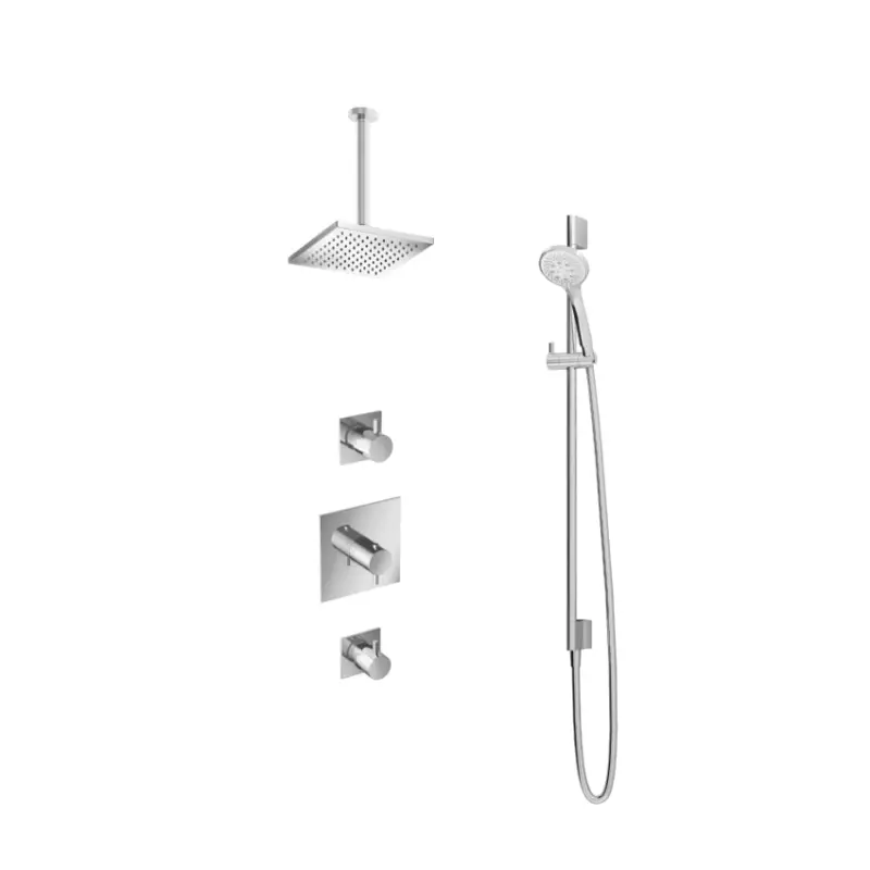 Beperkt Aanbod IBS 2 stopkranen 3s. Handd 30cm plafondb 20cm hfddouche 4-kant glijst IBS2CR1367
