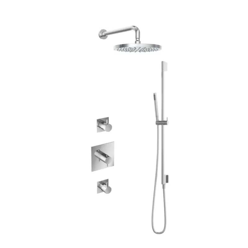 Snelle Levering IBS 2 stopkranen 30cm hoofddouche glijstang IBS2CR57