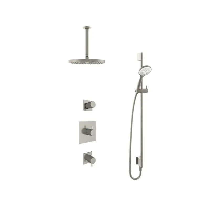 Exclusieve Aanbieding IBS 2 stopkranen 3s. handdouche 30cm plafondb 30cm hoofddouche glijstang IBS2GN1357