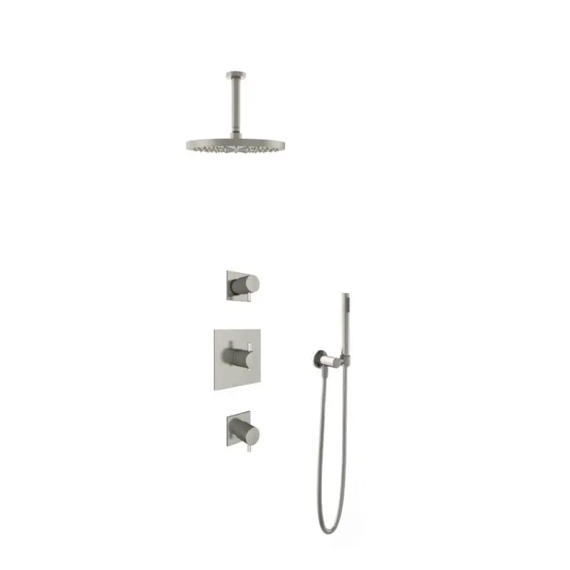 IBS 2 stopkranen 15cm plafondbuis 30cm hoofddouche IBS2GN25 Beperkte Voorraad