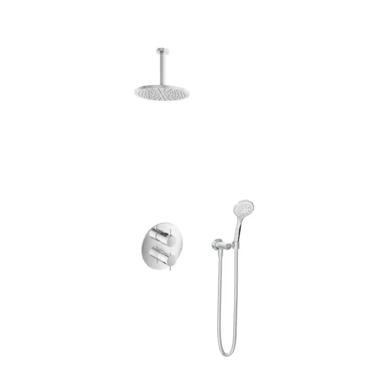 IBS 2-weg-omstel 3s. handdouche 15cm plafondbuis IBS2RACR12 Weekendaanbieding