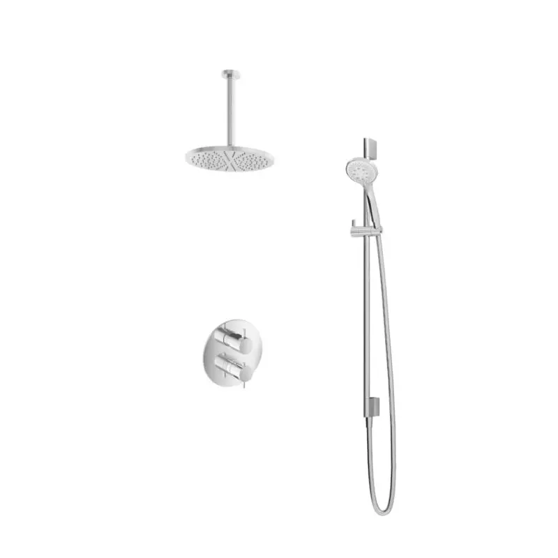 IBS 2-weg-omstel 3s. handdouche 30cm plafondb 25cm hoofddouche glijstang IBS2RACR1347 Express Levering