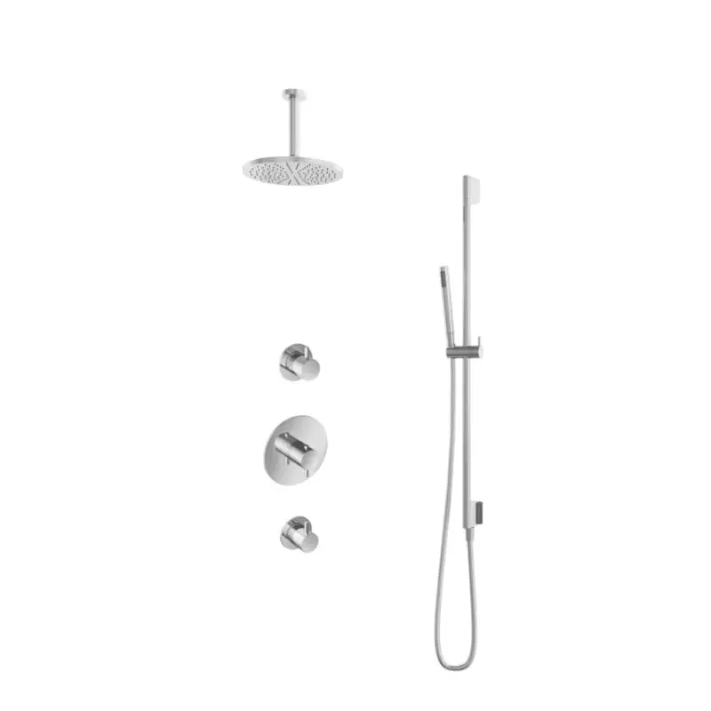 IBS 2 stopkranen 15cm plafondbuis glijstang IBS2RCR27 Gecertificeerd