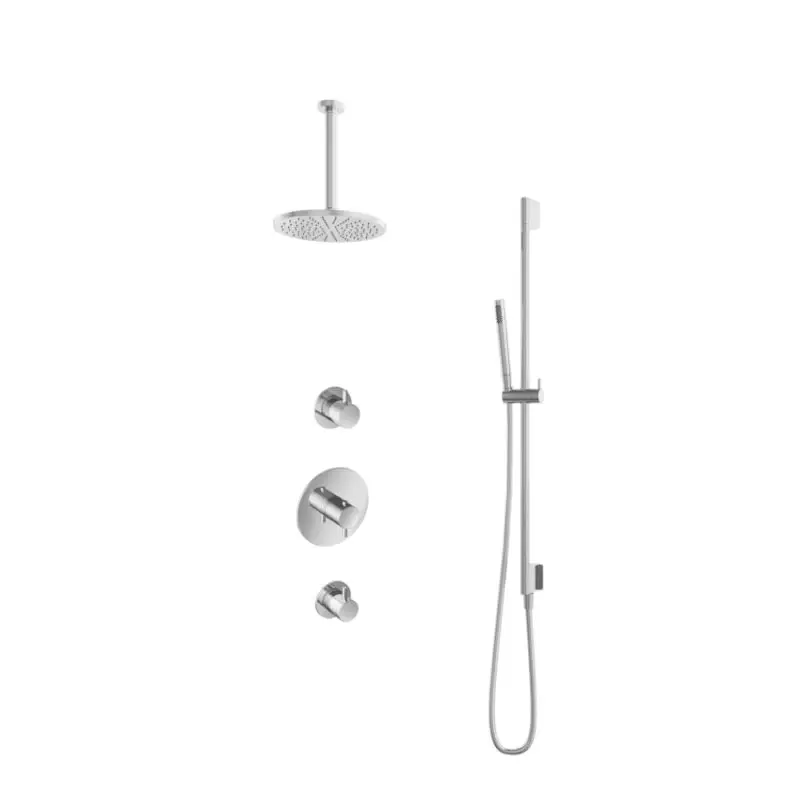 IBS 2 stopkranen 30cm plafondbuis glijstang IBS2RCR37 Weekendaanbieding