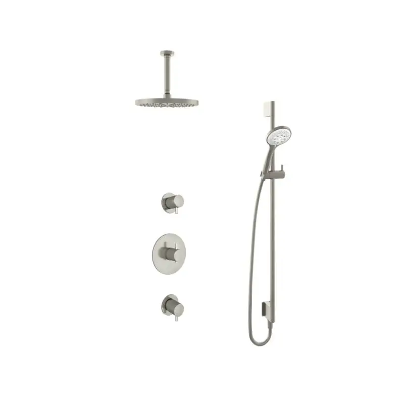 Betaalbaar IBS 2 stopkranen 3s. handdouche 15cm plafondb 25cm hoofddouche glijstang IBS2RGN1247