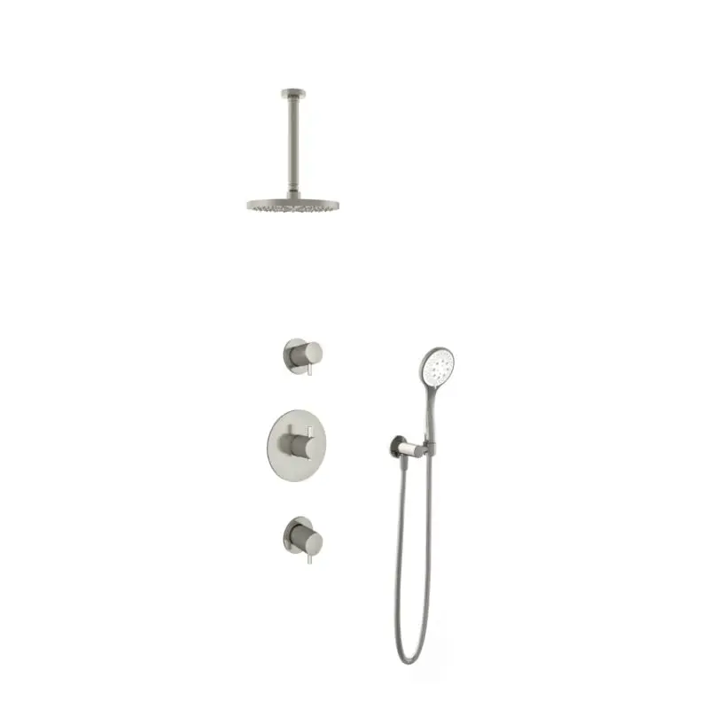 Superprijs IBS 2 stopkranen 3s. handdouche 30cm plafondbuis IBS2RGN13