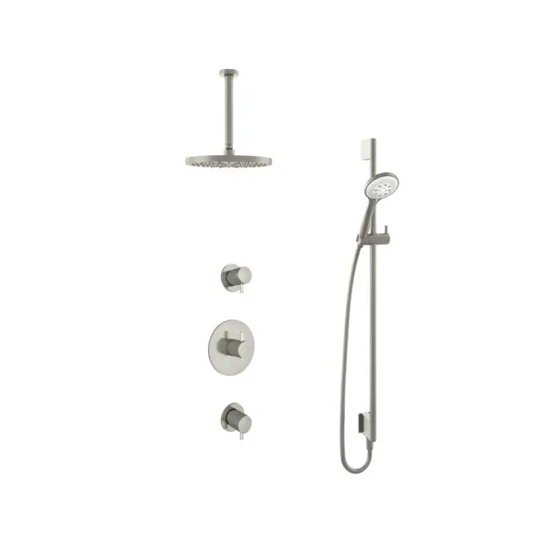 IBS 2 stopkranen 3s. handdouche 30cm plafondb 25cm hoofddouche glijstang IBS2RGN1347 Lage Prijs