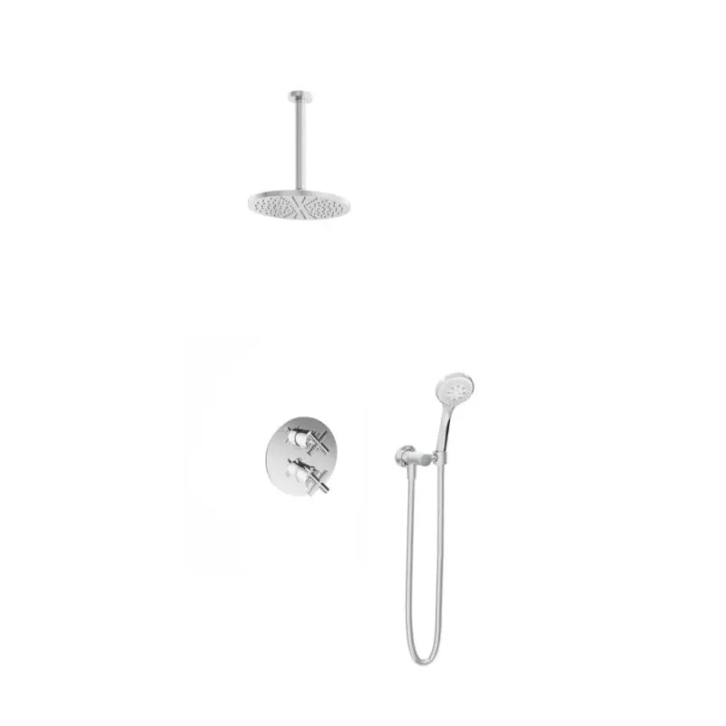 Favoriet IBS 2-weg-omstel 3s. handdouche 30cm plafondbuis IBS3ACR13