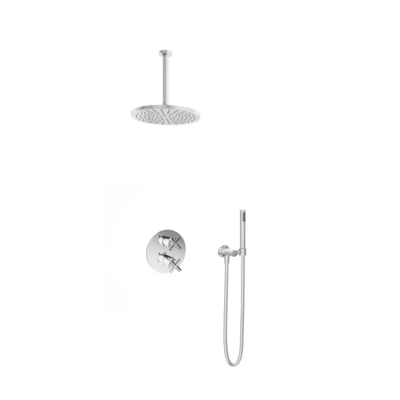 IBS 2-weg-omstel 30cm plafondbuis 30cm hoofddouche IBS3ACR35 Exclusieve Aanbieding