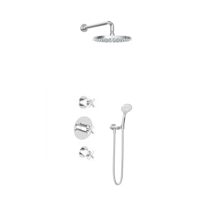 IBS 2 stopkranen 3s. handdouche 30cm hoofddouche IBS3CR15 Lage Kosten