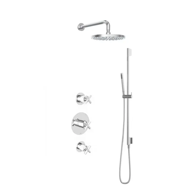Premium IBS 2 stopkranen 25cm hoofddouche glijstang IBS3CR47