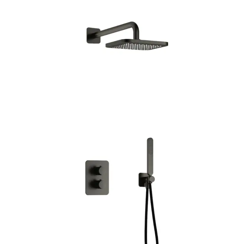 Complete thermostatische douche InBouwSet Gal met 2-weg stop-omstel BGP PVD IBS40ABGP Direct Verzonden