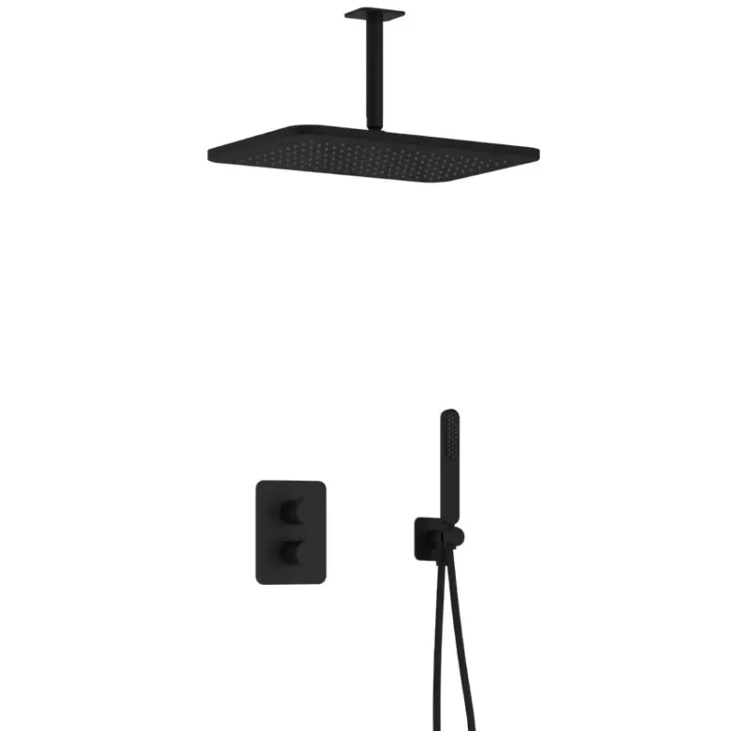 Op = Op Complete thermostatische douche InBouwSet Gal met 2-weg stop-omstel met Plafondbuis en GL106 IBS40ABL25