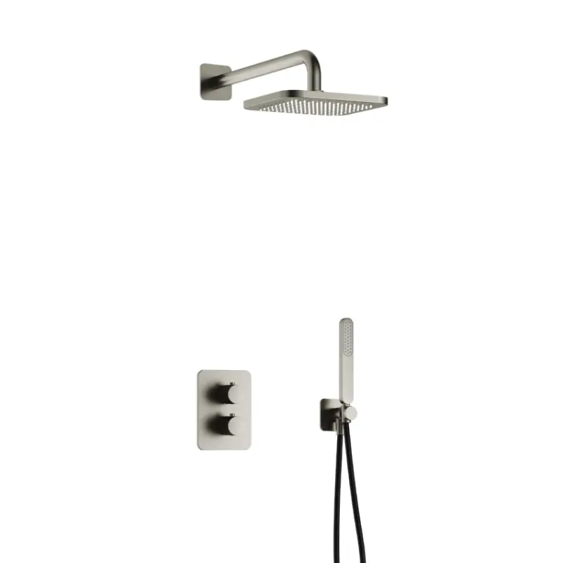Direct Beschikbaar Complete thermostatische douche InBouwSet Gal met 2-weg stop-omstel GNP PVD IBS40AGNP
