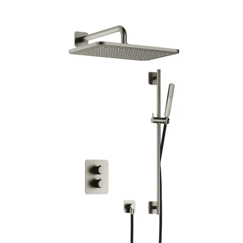 Complete thermostatische douche InBouwSet Gal met 2-weg stop-omstel met GL106 en Glijstang GNP PVD IBS40AGNP57 Meest Verkocht