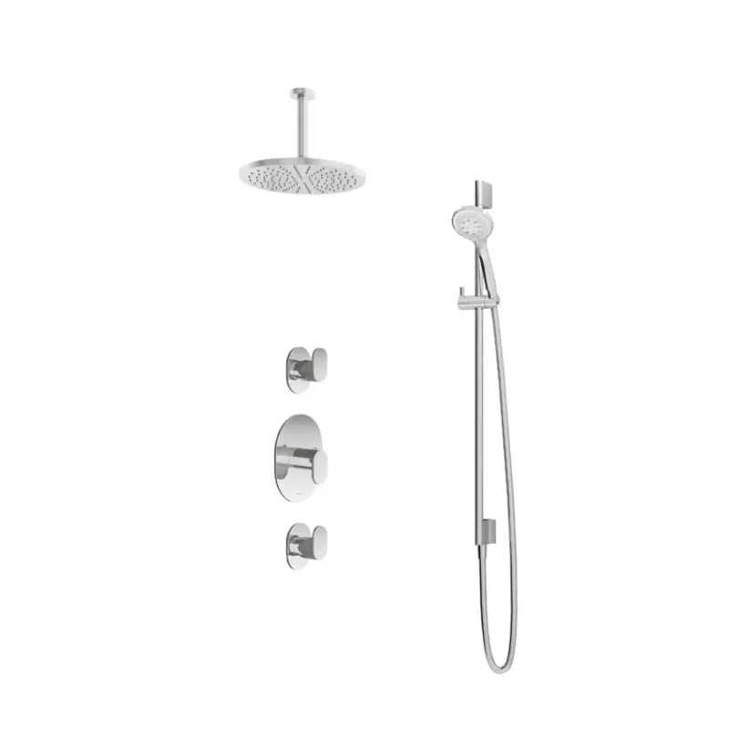 Merkproduct IBS 2 stopkr 3s. handdouche 15cm plafondb 30cm hoofddouche glijstang IBS5CR1257