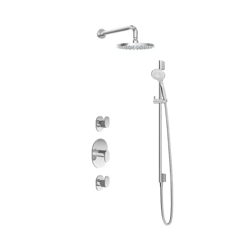 IBS 2 stopkranen 3s. handdouche glijstang IBS5CR17 Op = Op
