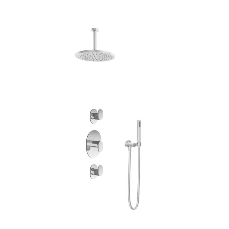 Veilige Betaling IBS 2 stopkranen 15cm plafondbuis 30cm hoofddouche IBS5CR25