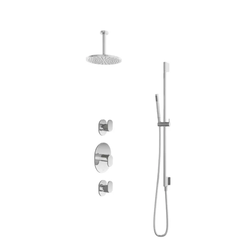 IBS 2 stopkranen 15cm plafondbuis glijstang IBS5CR27 Weekendaanbieding