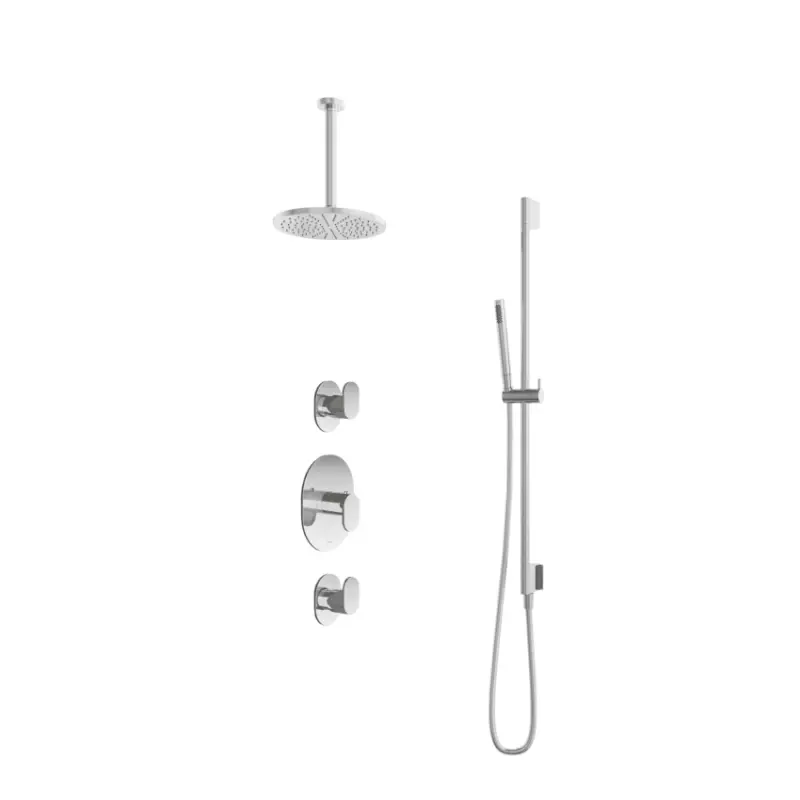 Goedkoop IBS 2 stopkranen 30cm plafondbuis glijstang IBS5CR37