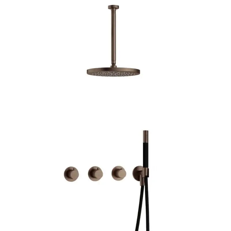 Lage Prijs IBS CB7067 AB met 2 stopkranen, Plafondbuis 30 cm en M106 IBS70AB35