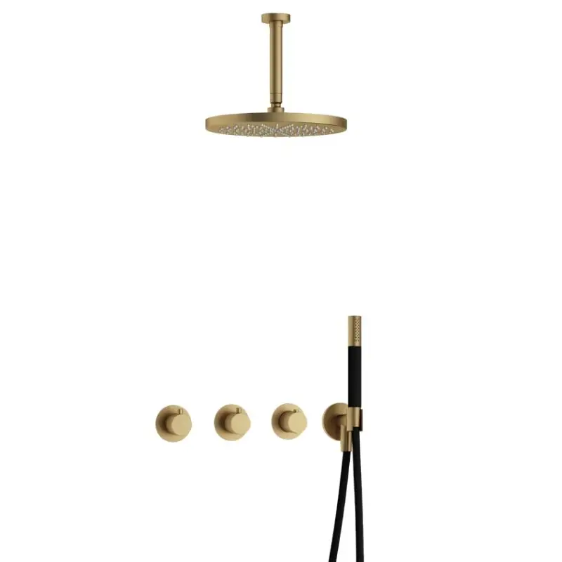 IBS CB7067 BB met 2 stopkranen met Plafondbuis 15 cm en M106 IBS70BB25 Voordeelprijs