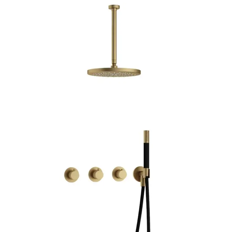 IBS CB7067 BB met 2 stopkranen, Plafondbuis 30 cm en M106 IBS70BB35 Korting