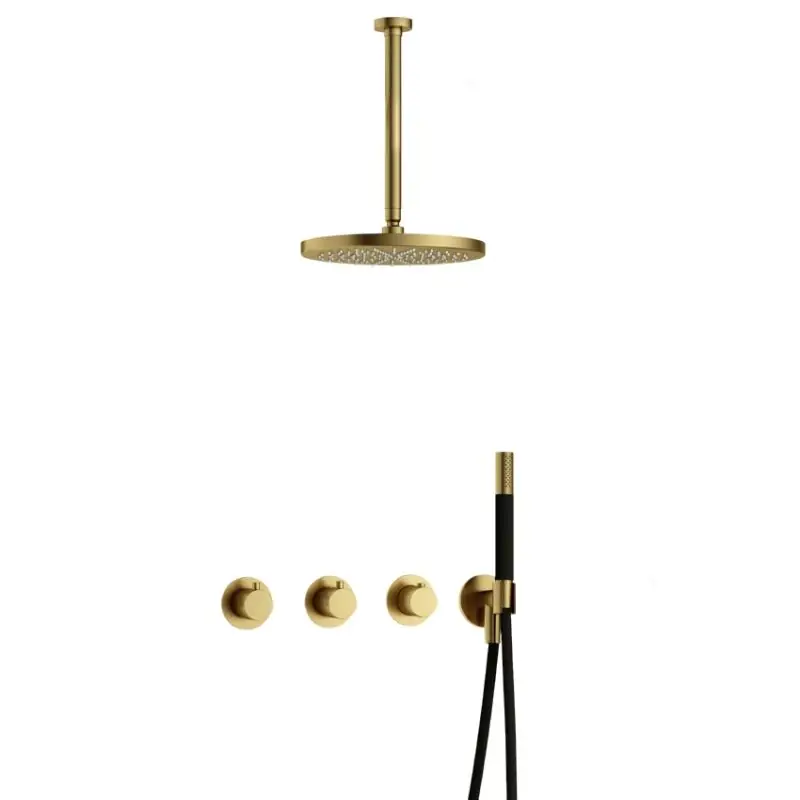 Beperkte Voorraad IBS CB7067 BBP met 2 stopkranen, Plafondbuis 30 cm en M106 IBS70BBP35