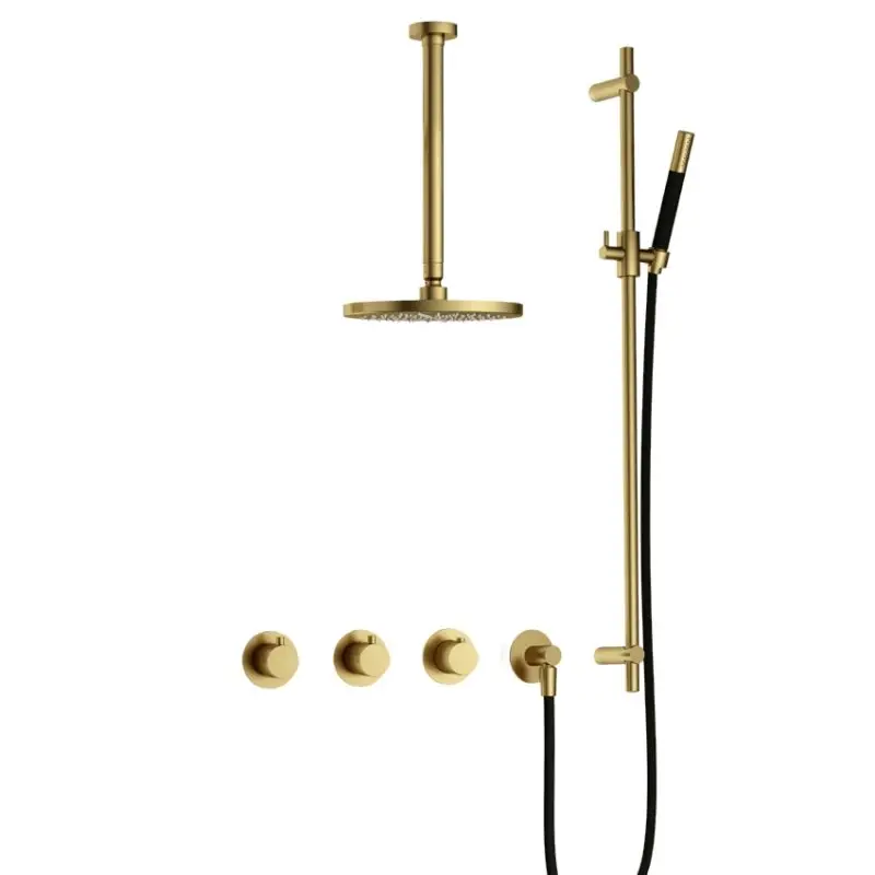IBS CB7067 BBP met 2 stopkranen, Plafondbuis 30 cm en Glijstang IBS70BBP37 Bestseller