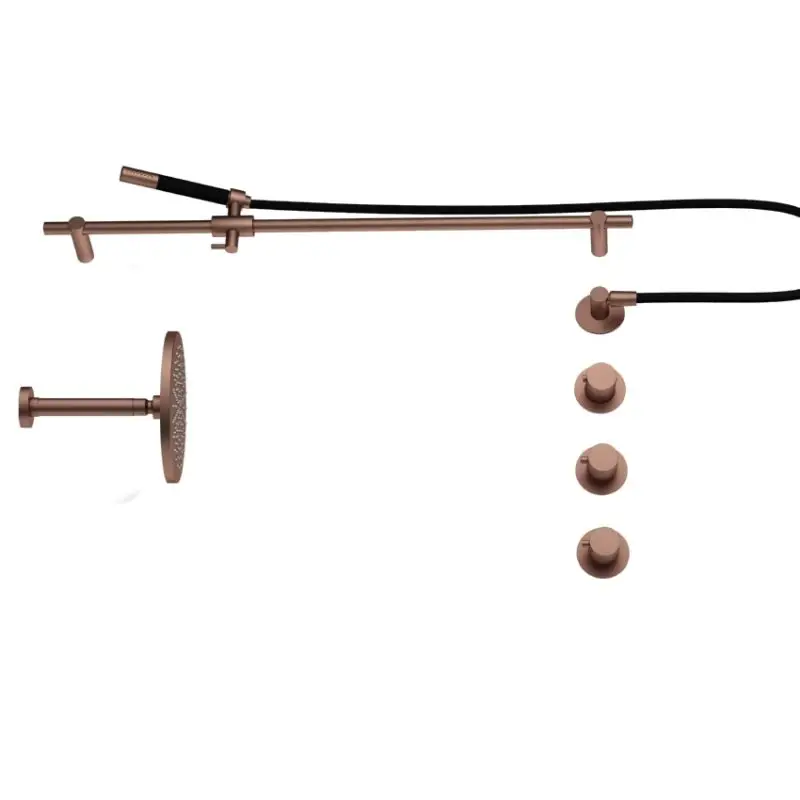IBS CB7067 BCP met 2 stopkranen, Plafondbuis 15 cm en Glijstang IBS70BCP27 Hoge Kwaliteit
