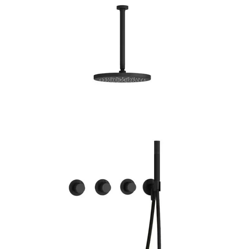 IBS CB7067 BL met 2 stopkranen, Plafondbuis 30 cm en M106 IBS70BL35 Koop Vandaag