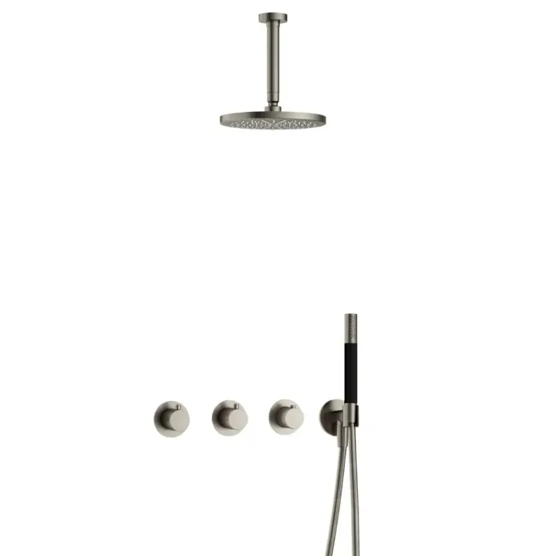 IBS CB7067 GN met 2 stopkranen met Plafondbuis 15 cm IBS70GN2 Flitsaanbieding