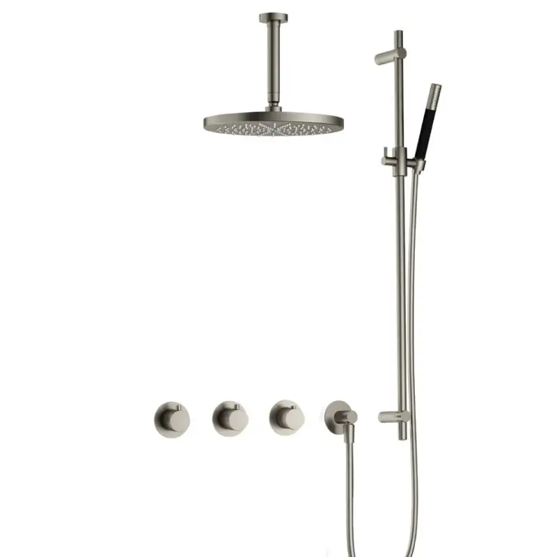 IBS CB7067 GN met 2 stopkranen, Plafondbuis 15 cm, M106 en Glijstang IBS70GN257 Merkproduct