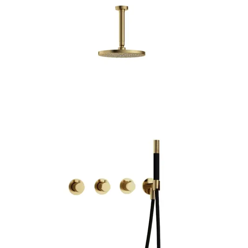 Gratis Retour IBS CB7067 NB met 2 stopkranen met Plafondbuis 15 cm IBS70NB2