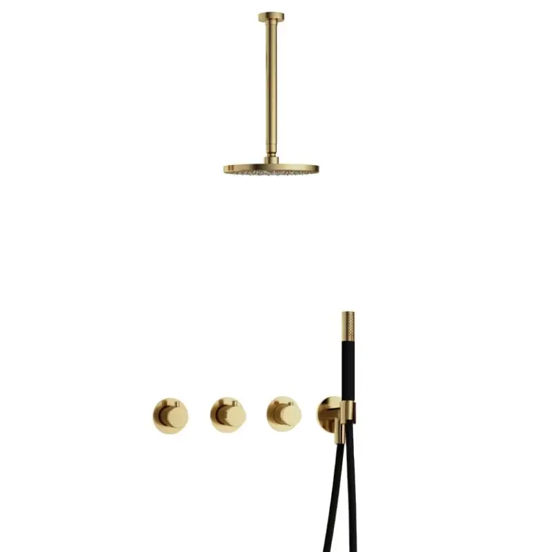 IBS CB7067 NB met 2 stopkranen, Plafondbuis 30 cm IBS70NB3 Rechtstreeks Van De Fabrikant
