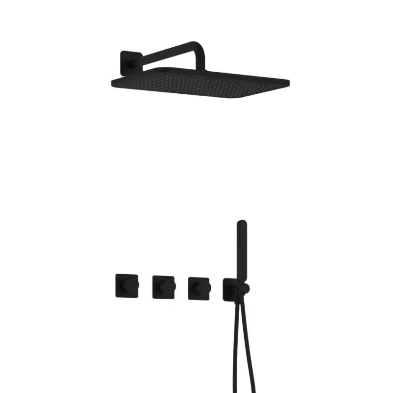 Beste Prijs Complete thermostatische douche InBouwSet Gal met 2 stopkranen met GL106 IBSGL70BL5