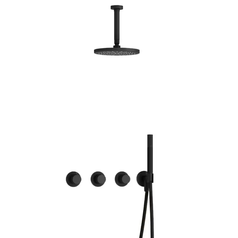 IBS CX7067 BL met 2 stopkranen met 2 stopkranen met Plafondbuis 15 cm IBSX70BL2 Voordeelprijs