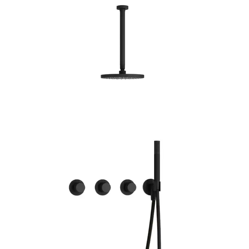 Snelle Levering IBS CX7067 BL met 2 stopkranen met Plafondbuis 30 cm IBSX70BL3