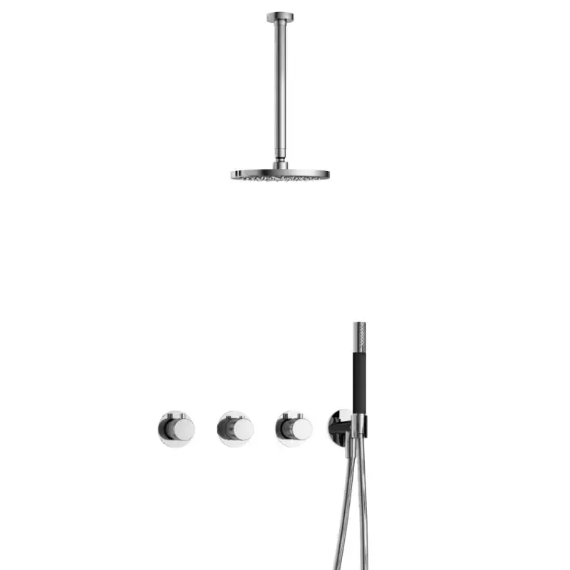 IBS CX7067 CR met 2 stopkranen met Plafondbuis 30 cm IBSX70CR3 Op = Op