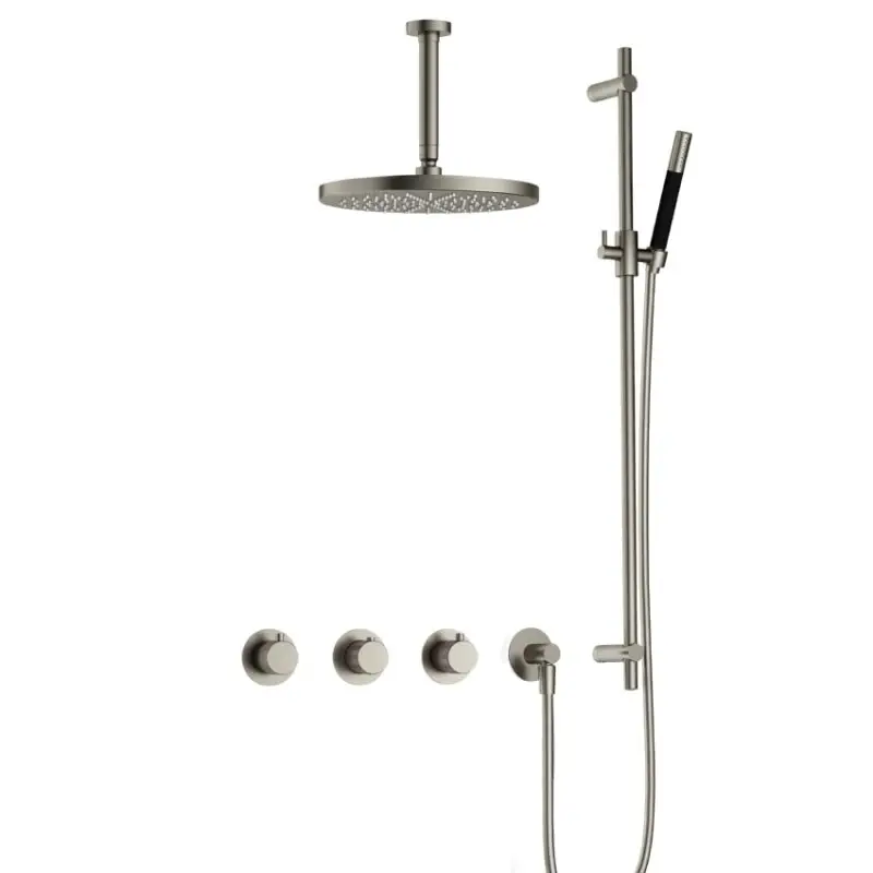 IBS CX7067 GN met 2 stopkranen met Plafondbuis 15 cm, M106 en Glijstang IBSX70GN257 Bestel Nu