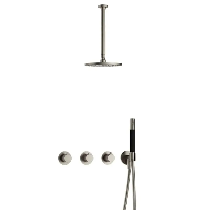 IBS CX7067 GN met 2 stopkranen met Plafondbuis 30 cm IBSX70GN3 Exclusieve Aanbieding